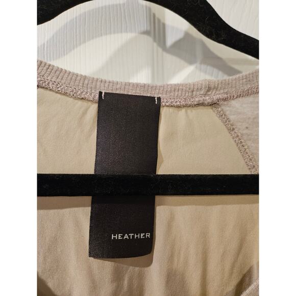 Heather by Bordeaux Blouse XS Champagne Gold Silk Modal Mixed Media‎ - Picture 2 of 5